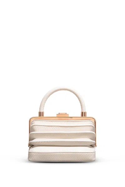 Gabriela Hearst Diana Bag In Ivory Snakeskin In Ivory