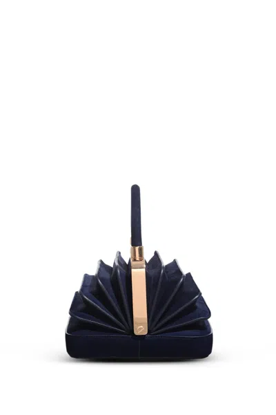 Gabriela Hearst Diana Bag In Navy Suede In Navy
