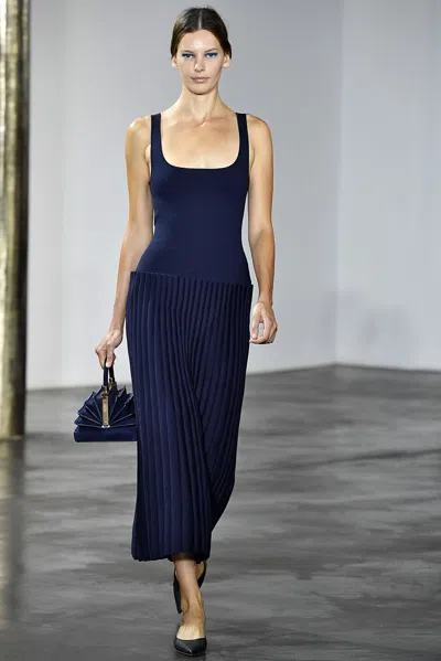 Gabriela Hearst Diana Bag In Navy Suede In Navy