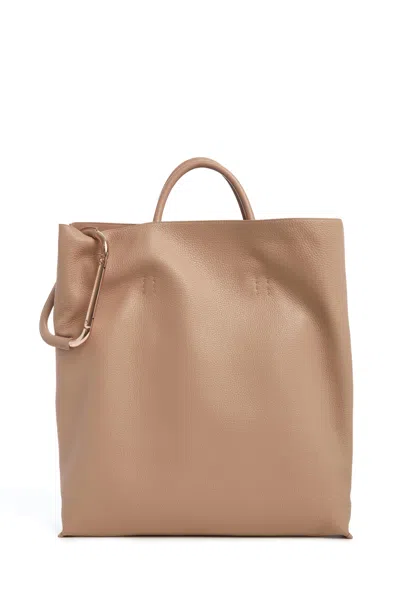 Shop Gabriela Hearst Eileen Tote Bag In Nude Leather