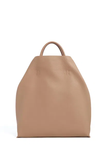 Shop Gabriela Hearst Eileen Tote Bag In Nude Leather
