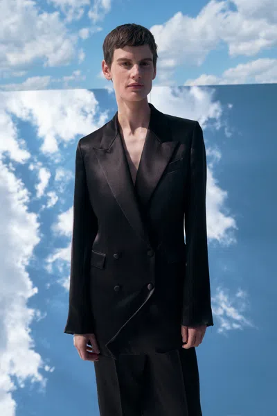 Gabriela Hearst Elmore Blazer In Black Silk In Black