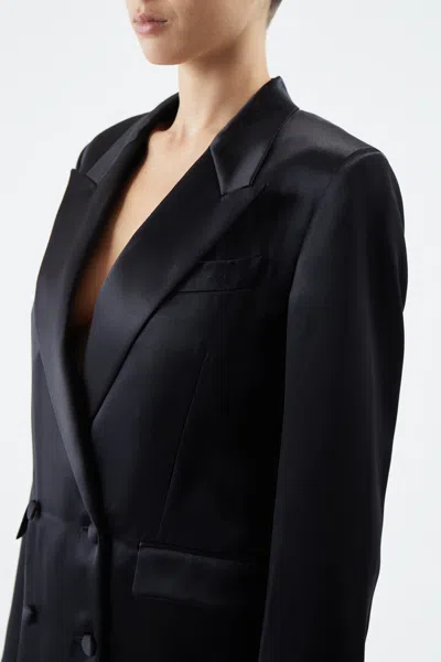 Shop Gabriela Hearst Elmore Blazer In Black Silk