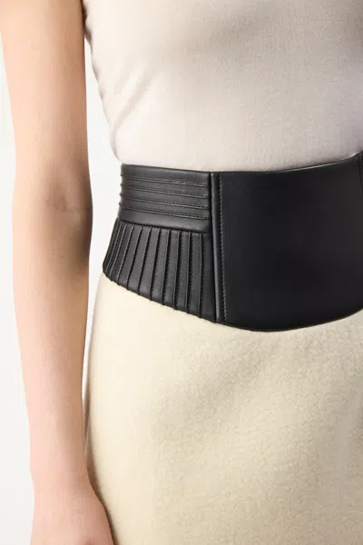 Gabriela Hearst Felix Pleated Leather-waist Cashmere Mini Skirt In Ivory