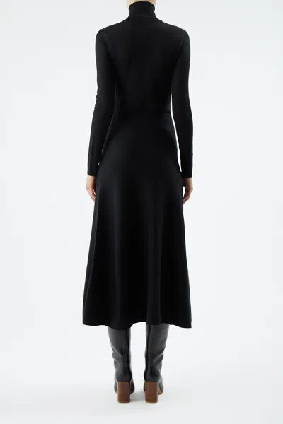 Shop Gabriela Hearst Freddie Skirt In Black Cashmere Wool