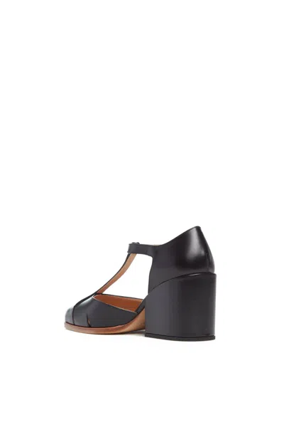 Gabriela Hearst Hawes Heel Pump In Black Leather In Black