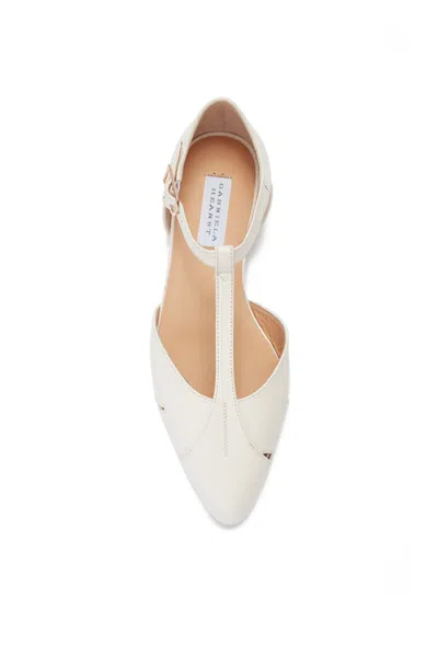 Shop Gabriela Hearst Harlow Ballerina Flat In Cream Leather