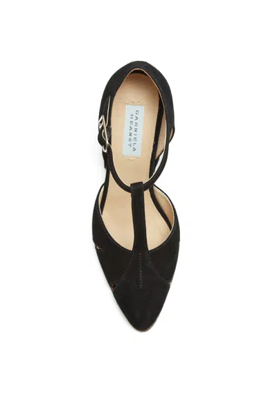 Shop Gabriela Hearst Hawes T-strap Heel In Black Suede