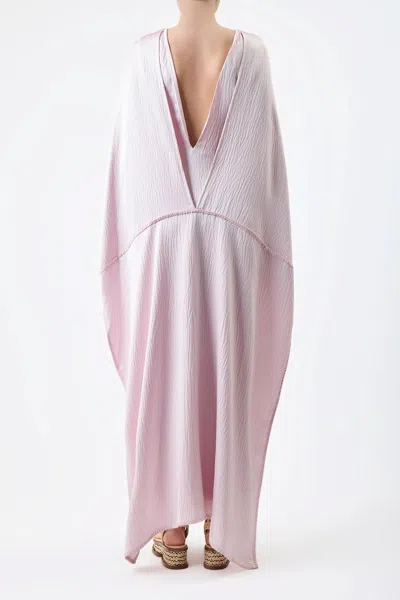 Shop Gabriela Hearst Hunter Dress In Silk In Blush