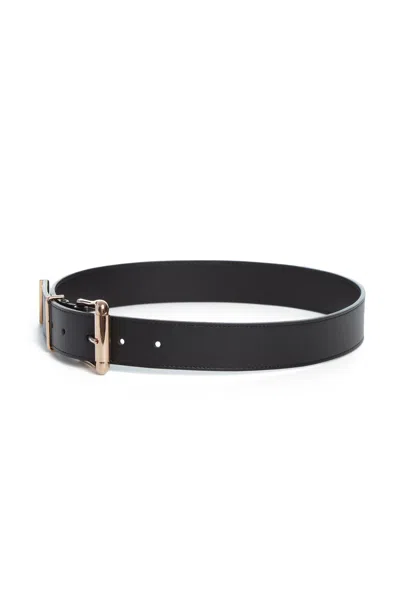 Shop Gabriela Hearst Laird Belt In Black Leather