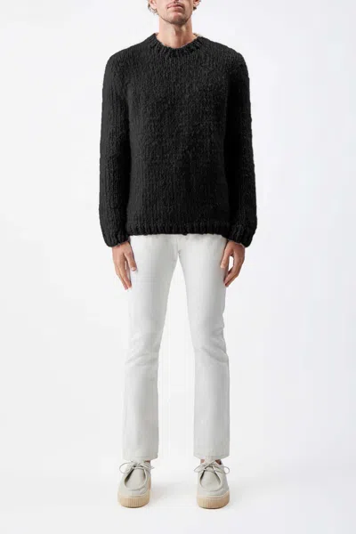 Shop Gabriela Hearst Lawrence Knit Sweater In Black Welfat Cashmere