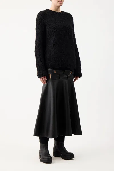 Gabriela Hearst Lawrence Cashmere Crewneck Sweater In Black