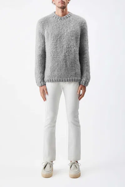 Gabriela Hearst Lawrence Knit Sweater In Heather Grey Welfat Cashmere In Heather Grey
