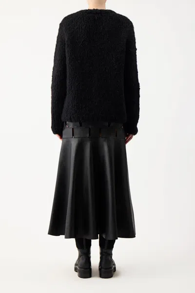 Gabriela Hearst Lawrence Cashmere Crewneck Sweater In Black