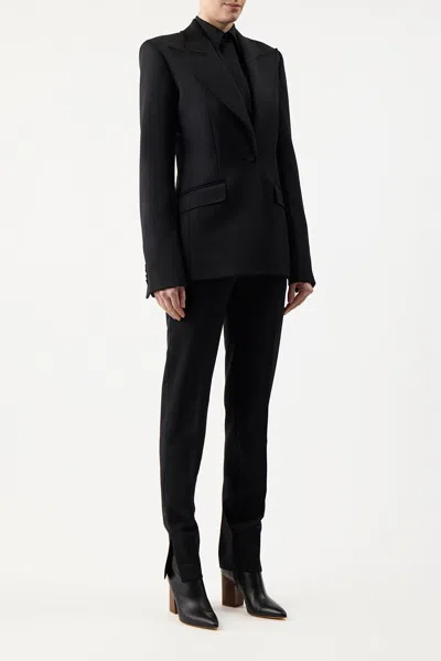Shop Gabriela Hearst Leiva Blazer In Black Sportswear Wool