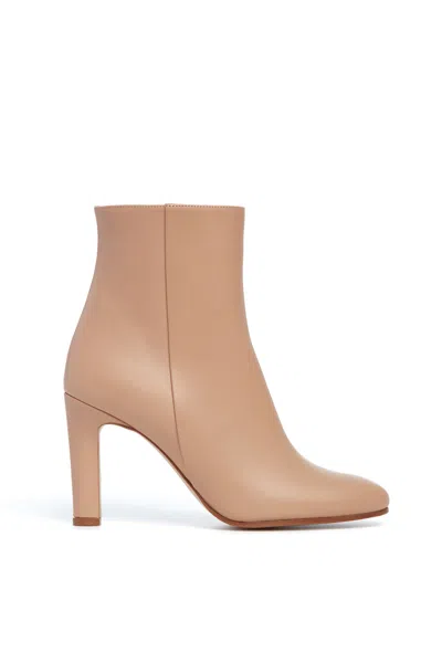 Shop Gabriela Hearst Lila Ankle Boot In Dark Camel Leather