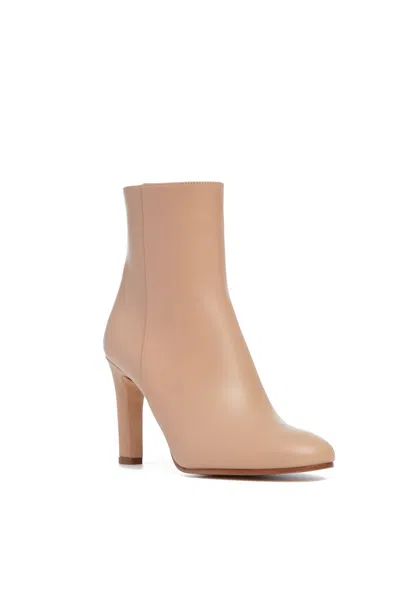 Gabriela Hearst Lila Ankle Boot In Dark Camel Leather In Dark Camel