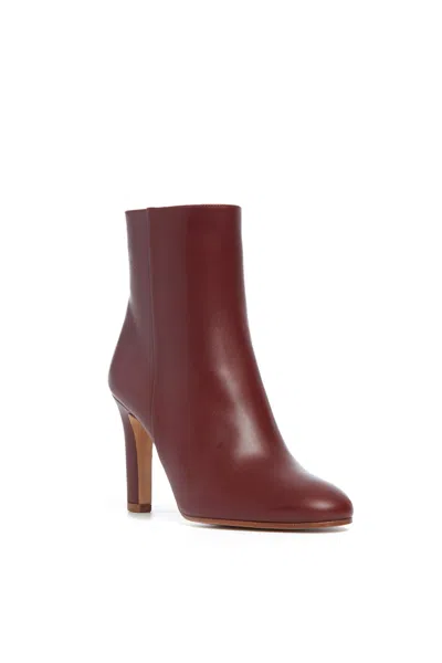 Gabriela Hearst Lila Ankle Boot In Windsor Wine Leather In Windsor Wine