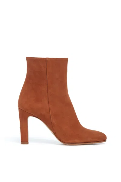 Shop Gabriela Hearst Lila Ankle Boot In Cognac Suede