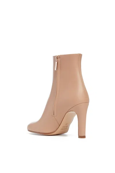 Gabriela Hearst Lila Ankle Boot In Dark Camel Leather In Dark Camel