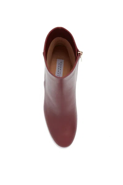 Gabriela Hearst Lila Ankle Boot In Windsor Wine Leather In Windsor Wine
