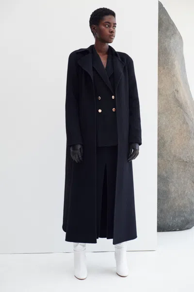 Shop Gabriela Hearst Lloyd Blazer In Black Double-face Recycled Cashmere