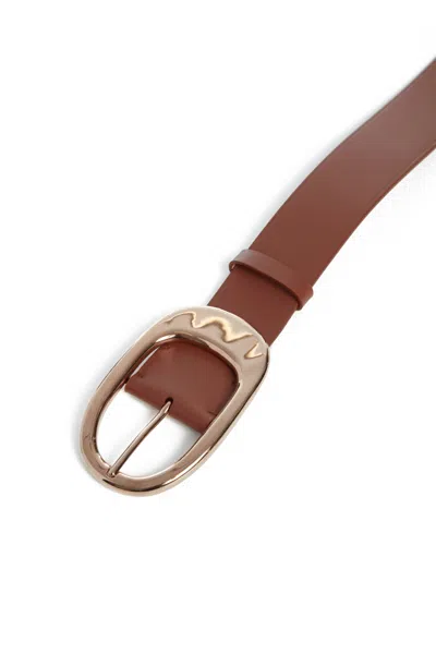 Shop Gabriela Hearst Lozewce Belt In Cognac Leather