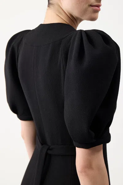 Shop Gabriela Hearst Luz Dress In Black Virgin Wool