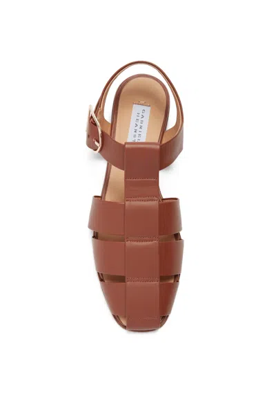 Shop Gabriela Hearst Lynn Flat Sandal In Cognac Leather