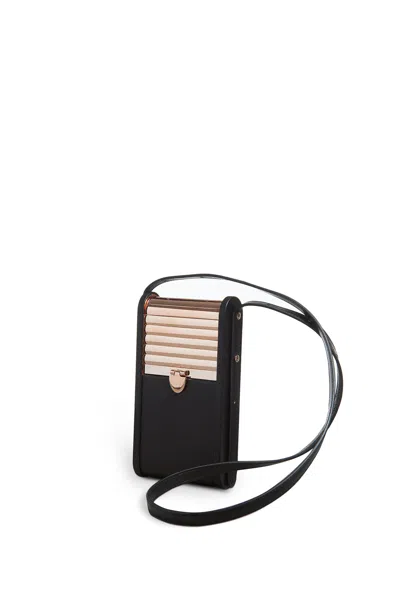 Shop Gabriela Hearst Mabel Phone Case In Black Nappa Leather