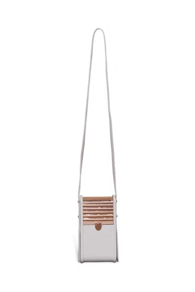 Shop Gabriela Hearst Mabel Phone Case In Ivory Nappa Leather