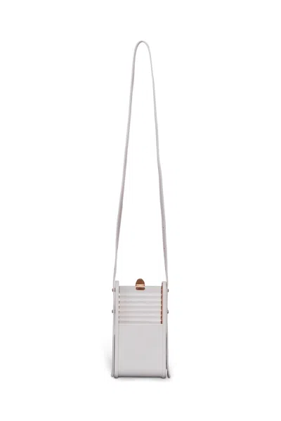 Shop Gabriela Hearst Mabel Phone Case In Ivory Nappa Leather