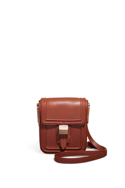 Shop Gabriela Hearst Marvelle Crossbody Bag In Cognac Nappa Leather