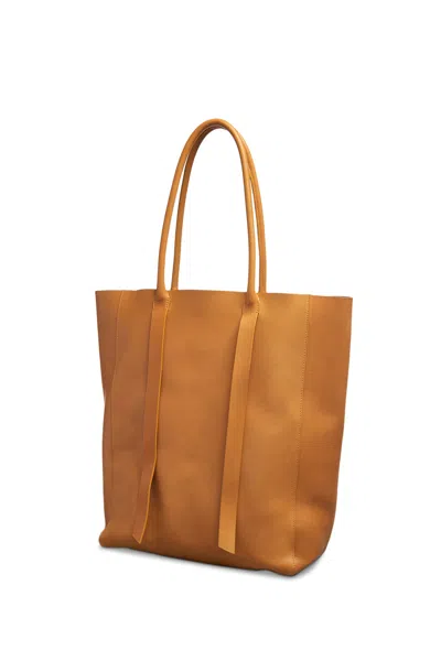 Shop Gabriela Hearst Marianne Tote Bag In Cashew Leather In Golden Birch