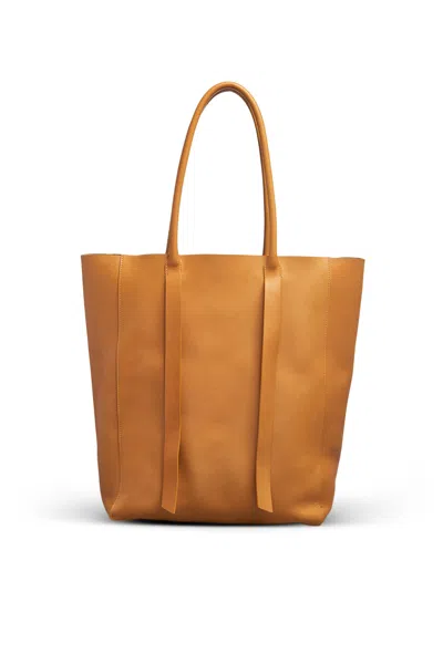 Shop Gabriela Hearst Marianne Tote Bag In Cashew Leather In Golden Birch