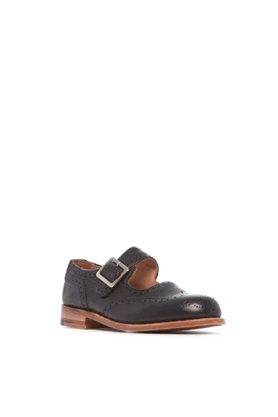 Shop Gabriela Hearst Mary Jane Shoe In Black Deerskin Leather