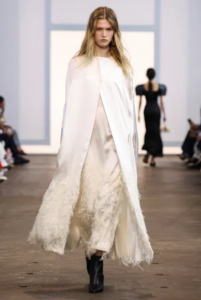 Gabriela Hearst Maslow Sleeveless Silk Maxi Dress In Ivory