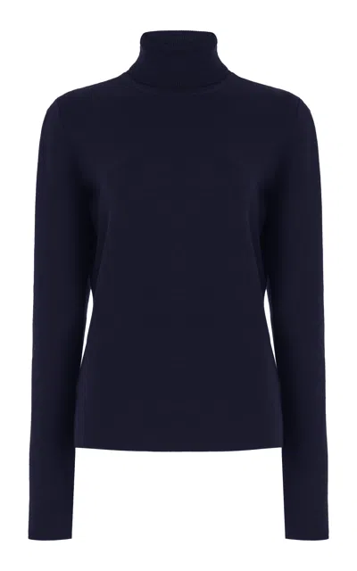 Gabriela Hearst May Knit Turtleneck In Dark Navy Cashmere Wool In Dark Navy