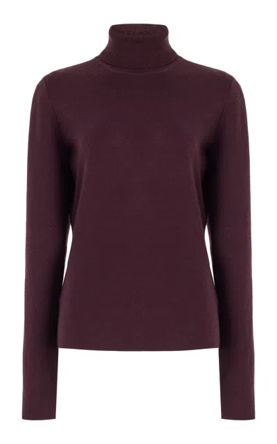 Gabriela Hearst May Knit Turtleneck In Deep Bordeaux Cashmere Wool In Deep Bordeaux