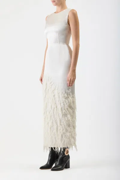 Gabriela Hearst Maslow Sleeveless Silk Maxi Dress In Ivory