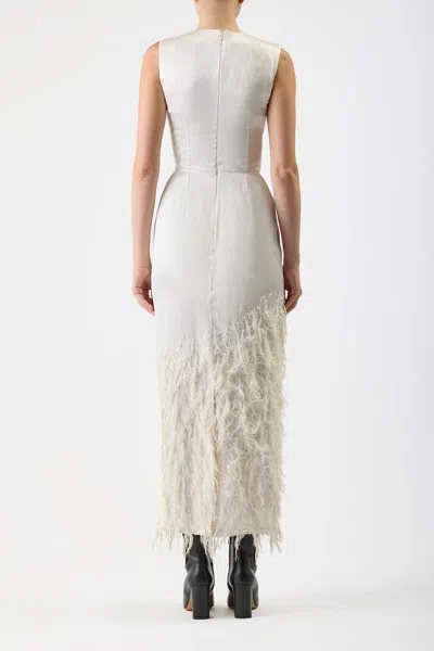 Gabriela Hearst Maslow Sleeveless Silk Maxi Dress In Ivory