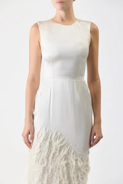 Gabriela Hearst Maslow Sleeveless Silk Maxi Dress In Ivory