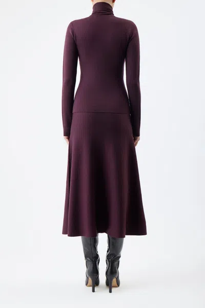 Gabriela Hearst May Knit Turtleneck In Deep Bordeaux Cashmere Wool In Deep Bordeaux