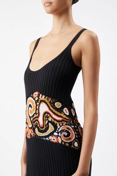 Shop Gabriela Hearst Mila Dress In Black Multi Silk Cashmere
