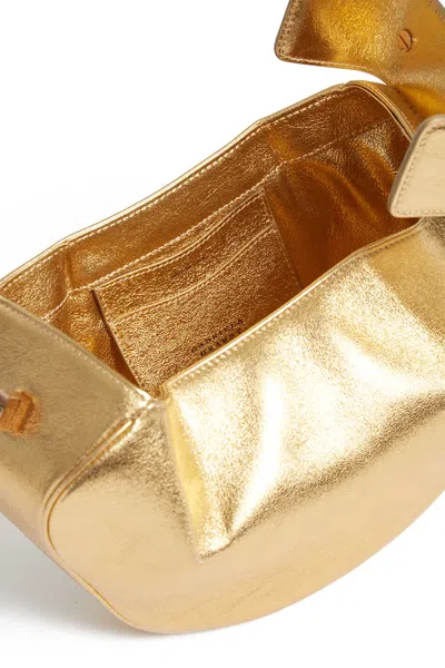Gabriela Hearst Metallic Nina Bag In Gold Nappa Leather In Gold