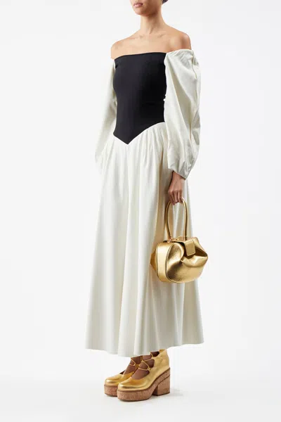 Gabriela Hearst Metallic Nina Bag In Gold Nappa Leather In Gold