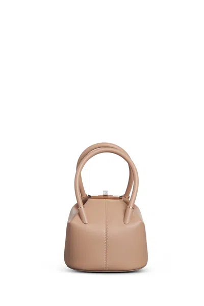 Shop Gabriela Hearst Mini Baez Bag In Nude Nappa Leather