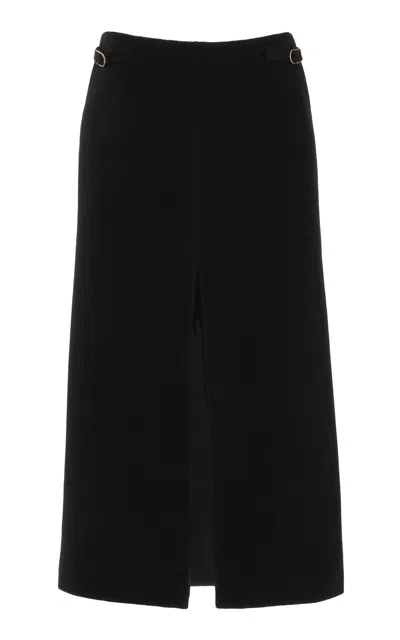 Gabriela Hearst Morelos Skirt In Black Double-face Recycled Cashmere In Black