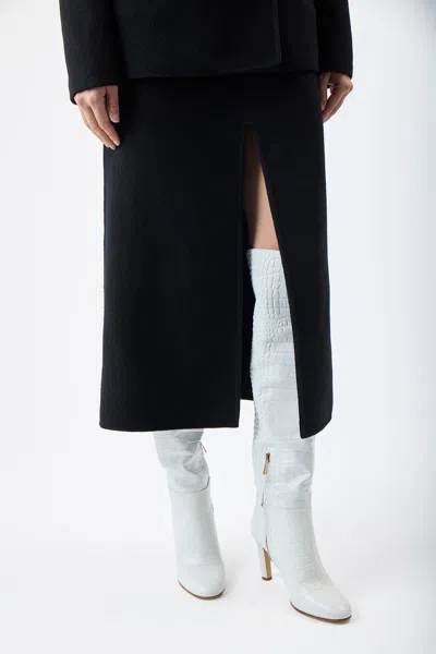 Gabriela Hearst Morelos Skirt In Black Double-face Recycled Cashmere In Black