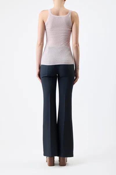 Shop Gabriela Hearst Nevin Pointelle Knit Tank Top In Blush Cashmere Silk